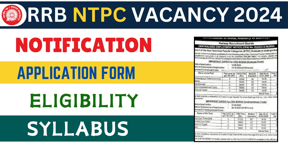 RRB NTPC Vacancy 2024