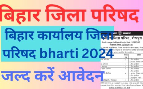 Bihar Karyalay Jila Parishad Recruitment